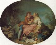 Francois Boucher Pastoral Scene oil